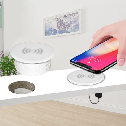 Beépített vezeték nélküli töltő fehér