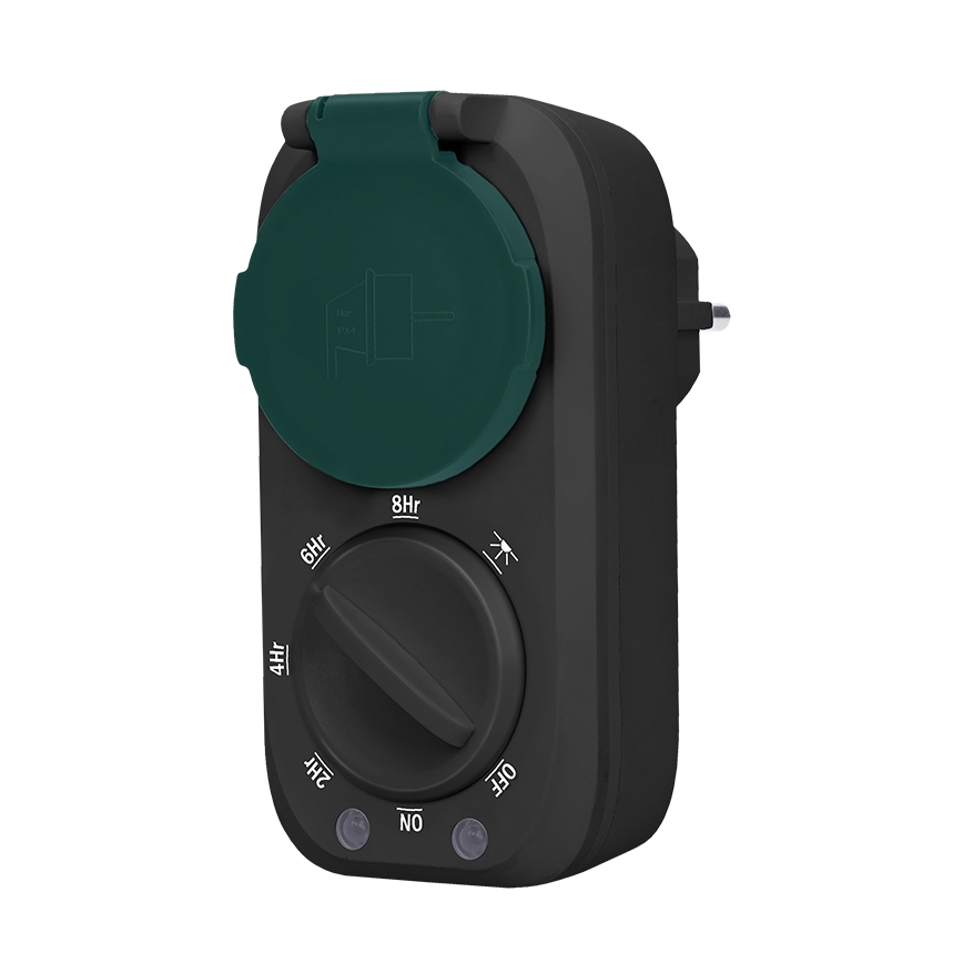 Időzítő kapcsoló alkonykapcsolóval 3600W/230V IP44