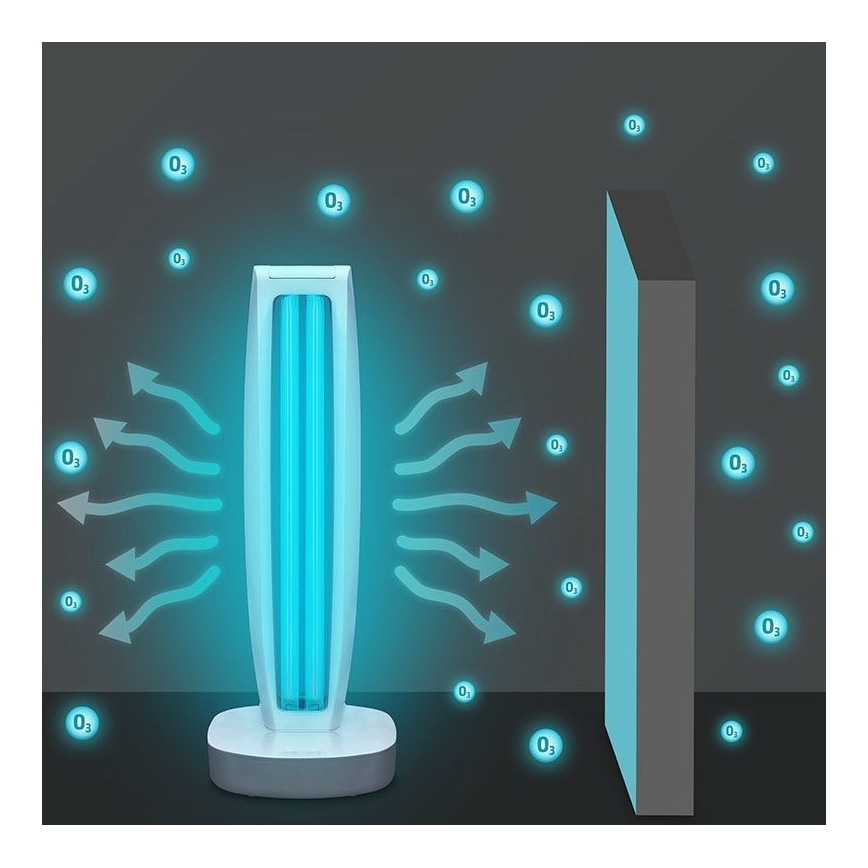 Fertőtlenítő germicid lámpa UVC/35W/230V + távirányító