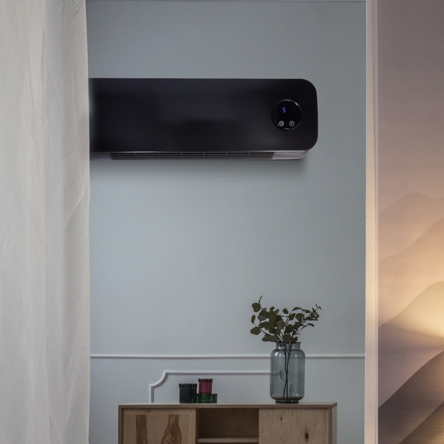Fürdőszobai kerámia fűtőtest 1000/2000W/230V IP22 + távirányító