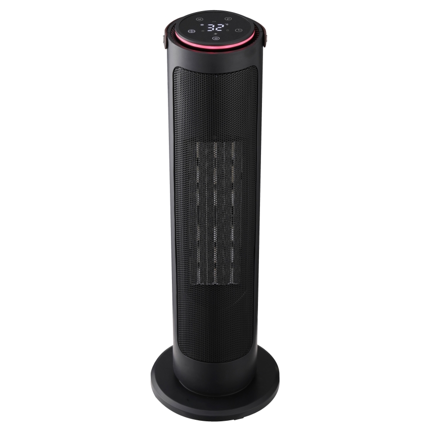 Álló ventilátor kerámia fűtőtesttel 2000W/230V fekete