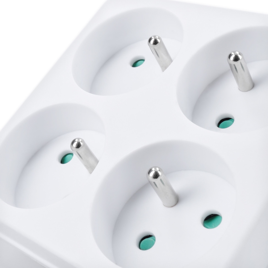 Elosztó 4x 10A fehér