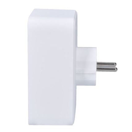 Hálózati elosztó 1×16 A + 2×2,5 A, 2× USB (A és C) töltővel, fehér