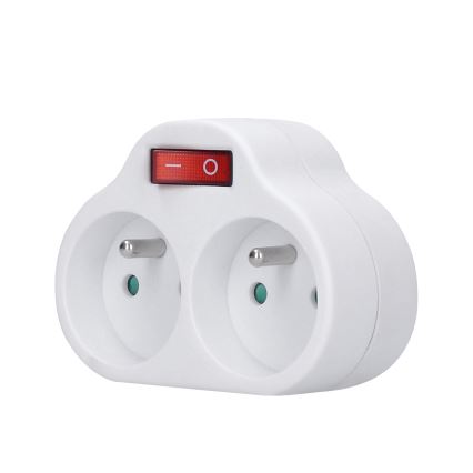 Elosztó kapcsolóval 2x10A/230V