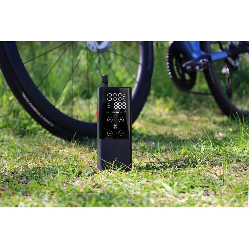 Digitális zsebkompresszor 2000 mAh 5V fekete