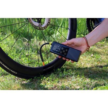 Digitális zsebkompresszor 2000 mAh 5V fekete