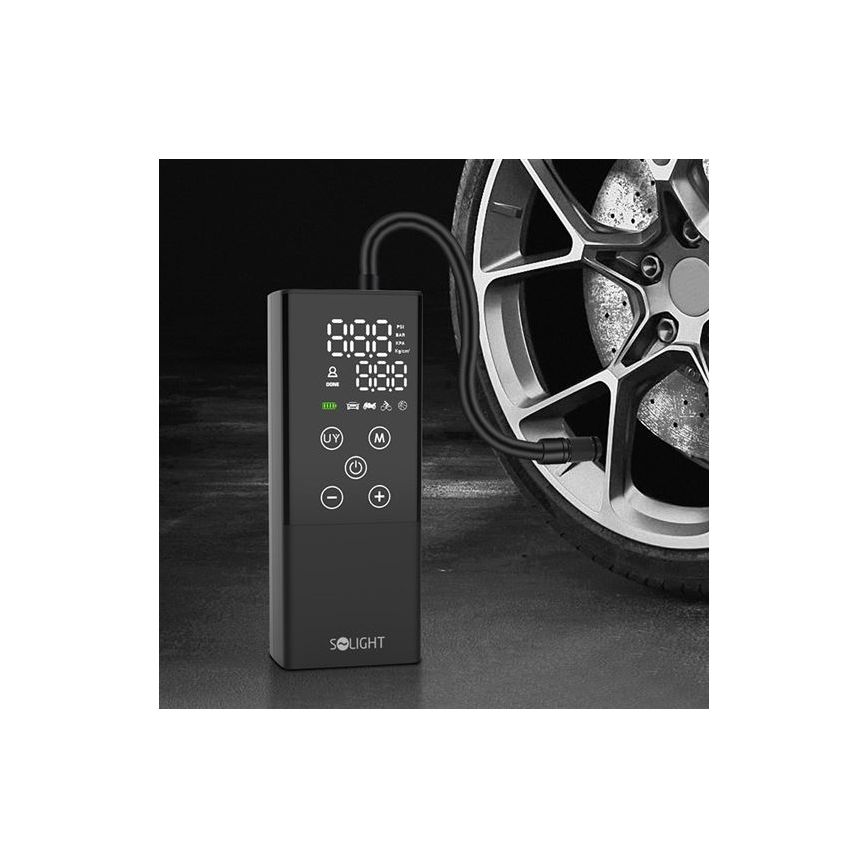 Digitális zsebkompresszor 2000 mAh 5V fekete