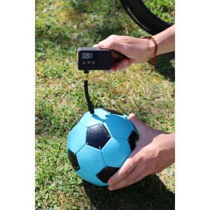 Digitális zsebkompresszor 2000 mAh 5V fekete