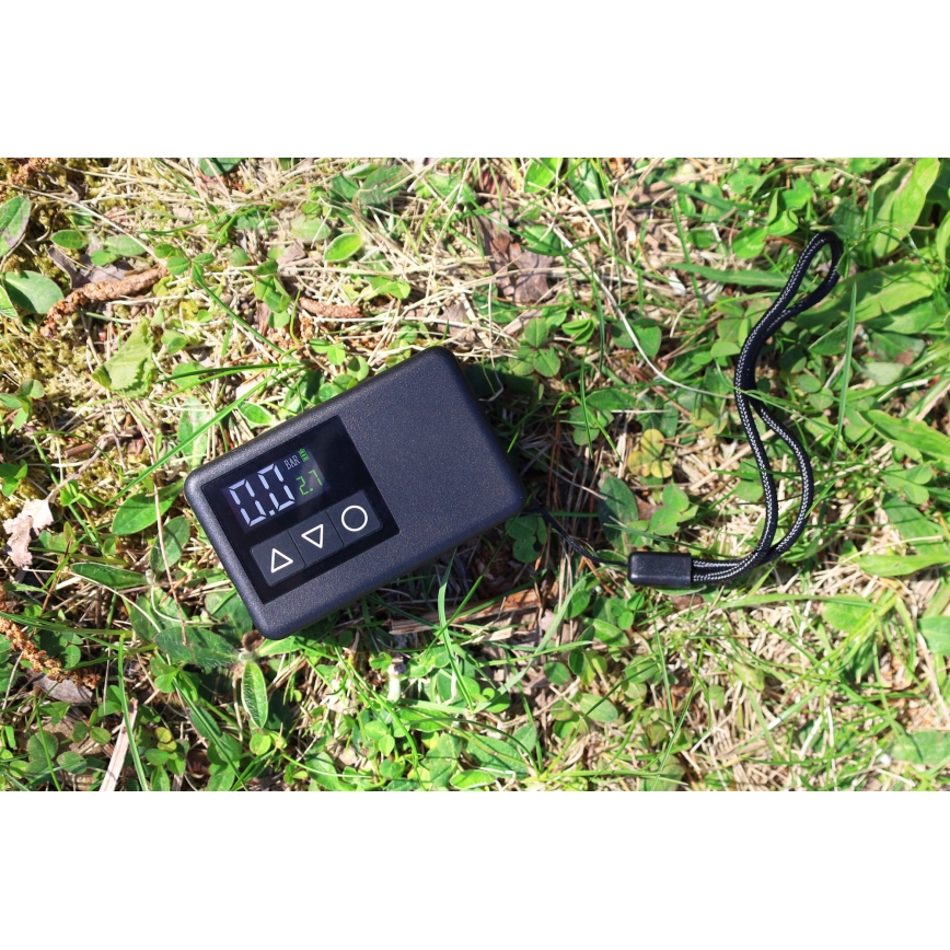 Digitális zsebkompresszor 500 mAh 5V fekete