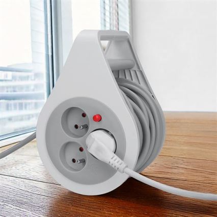 Hosszabbító dob 3 aljzattal, 10 m