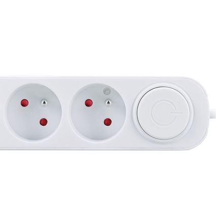 Hosszabbító kábel kapcsolóval, 3 aljzattal és USB A és C töltőportokkal, 3 m
