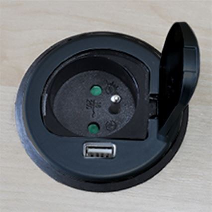 Beépített USB aljzat fedéllel 230V