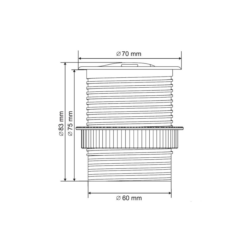 USB Beépített konnektor fedővel 230 V