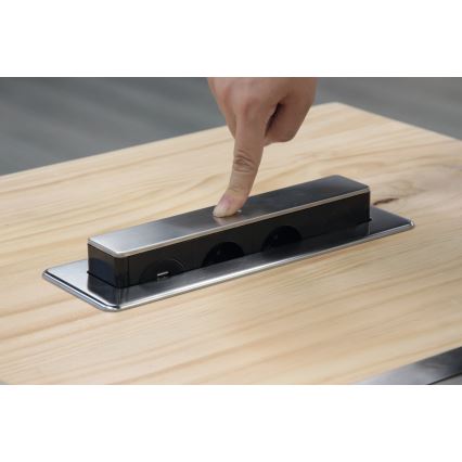 Aljzatoszlop asztalhoz 2x230V + 2xUSB + HDMI