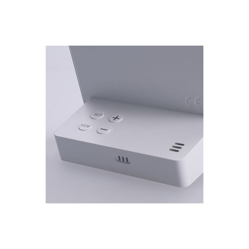 Digitális hőmérő 5V/2xAAA + 2xAAA fehér