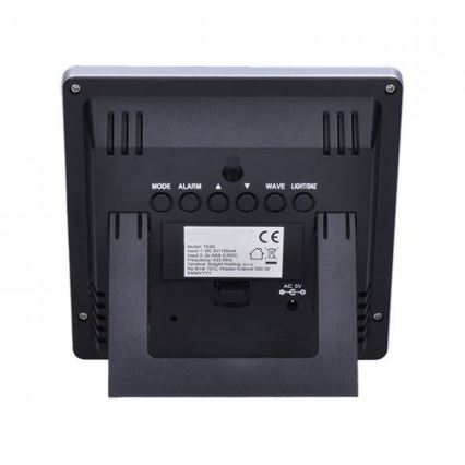 Meteorológiai állomás LCD kijelzővel 230V/2xAAA + 2xAAA fekete
