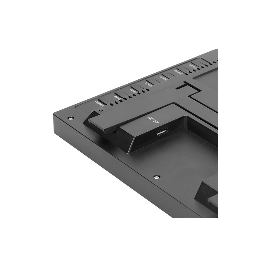 Professzionális időjárás-állomás LCD kijelzővel 5V/2xAA + 3xAAA Wi-Fi