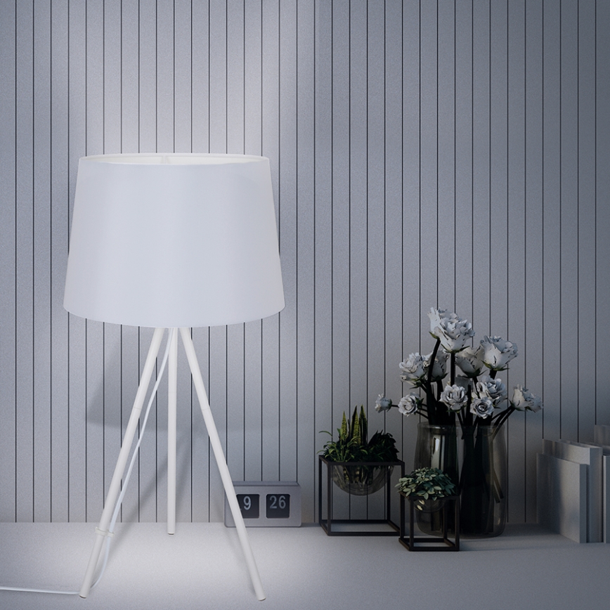 Asztali lámpa 1xE27/60W/230V fehér 56cm