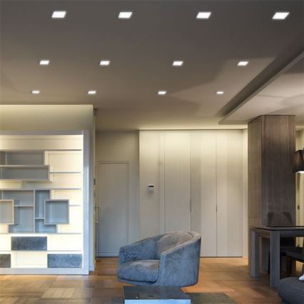 LED süllyesztett mennyezeti lámpatest LED/12W/230V 3000/4000/6000K 17x17 cm fehér