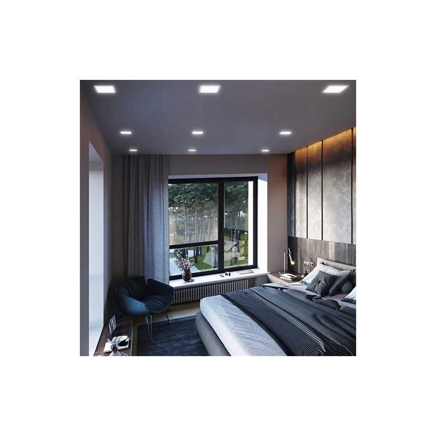 LED beépíthető mennyezeti lámpa LED/24W/230V 3000/4000/6000K 30x30 cm fehér