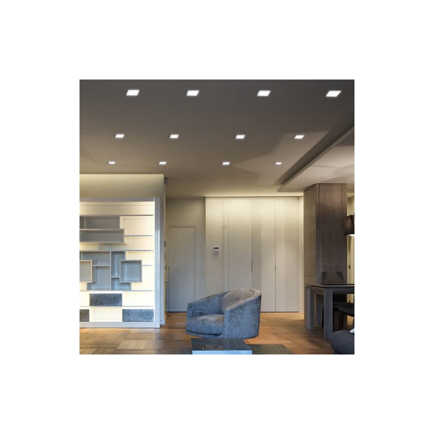 LED beépíthető mennyezeti lámpa LED/24W/230V 3000/4000/6000K 30x30 cm fehér