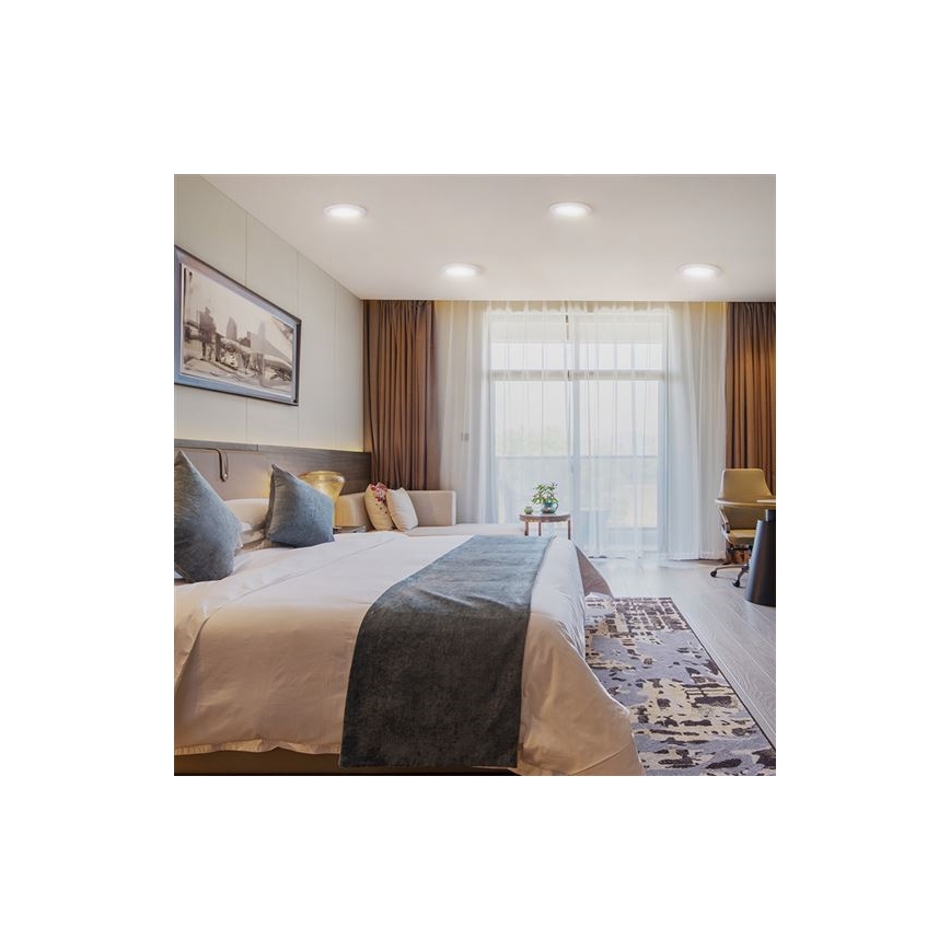 LED beépíthető mennyezeti lámpa LED/6W/230V 3000/4000/6000K Ø12 cm fehér