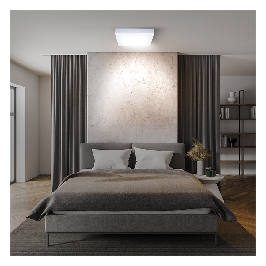 LED mennyezeti lámpa LED/18W/230V 3000/4000/6000K 22,5x22,5 cm fehér