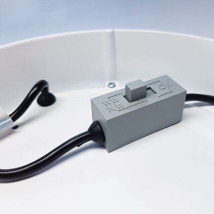 LED mennyezeti lámpa, 24 W, 230 V, 3000/4000/6000 K, Ø 30 cm, fehér