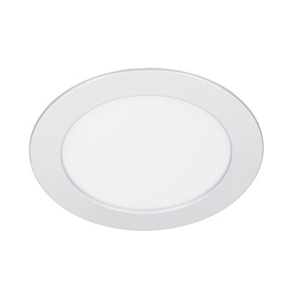 LED felületre szerelhető/beépíthető panel 2 az 1-ben LED/12W/230V 3000/4000/6000K átm. 17 cm IP54 ezüst
