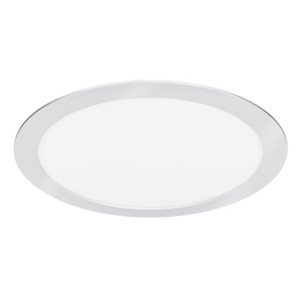 LED felületre szerelhető/süllyesztett panel 2 az 1-ben 24W/230V 3000/4000/6000K átm. 30 cm IP54 ezüst