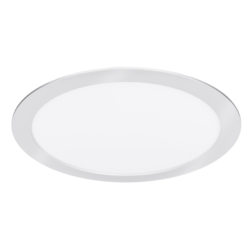 LED felületre szerelhető/süllyesztett panel 2 az 1-ben 24W/230V 3000/4000/6000K átm. 30 cm IP54 ezüst