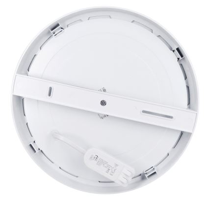 LED felületre szerelhető/süllyesztett panel 2 az 1-ben 24W/230V 3000/4000/6000K átm. 30 cm IP54 ezüst