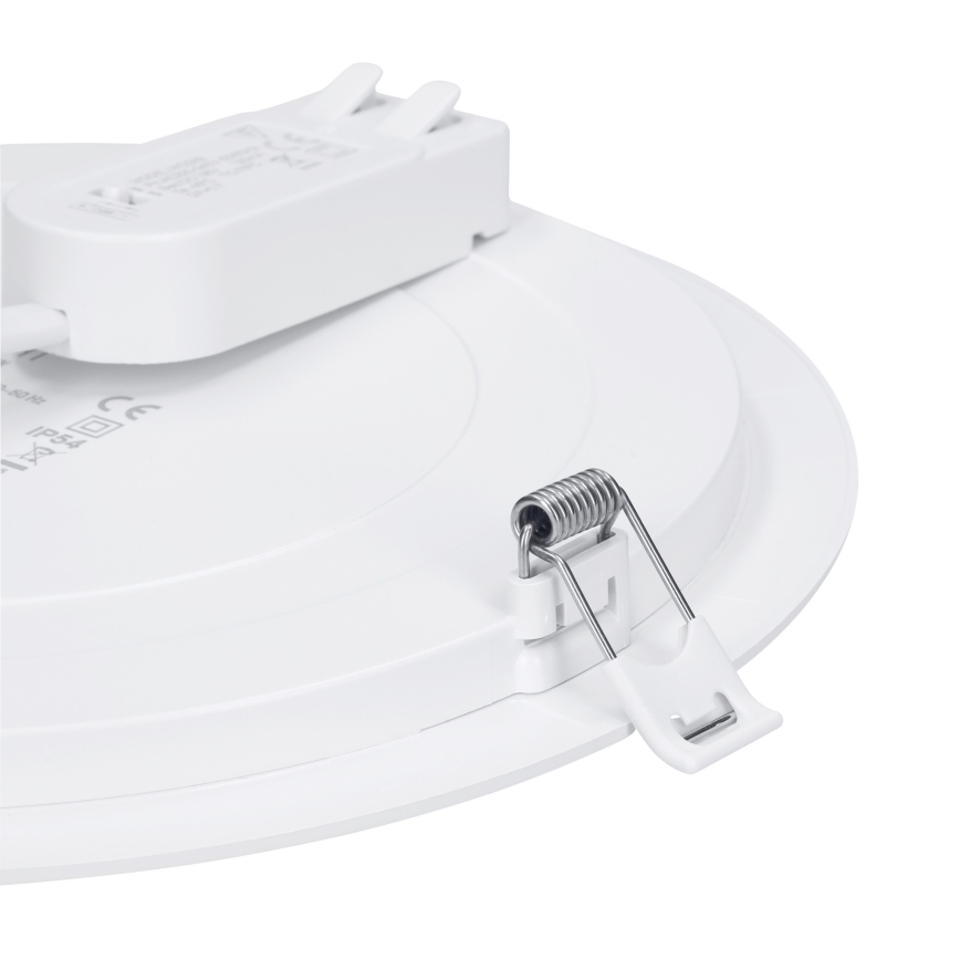 LED felületre szerelhető/süllyesztett panel 2 az 1-ben 24W/230V 3000/4000/6000K átm. 30 cm IP54 ezüst