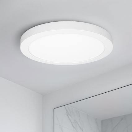 LED felületre szerelhető/süllyeszthető panel 2 az 1-ben 24W/230V 3000/4000/6000K átm. 30 cm IP54 fehér