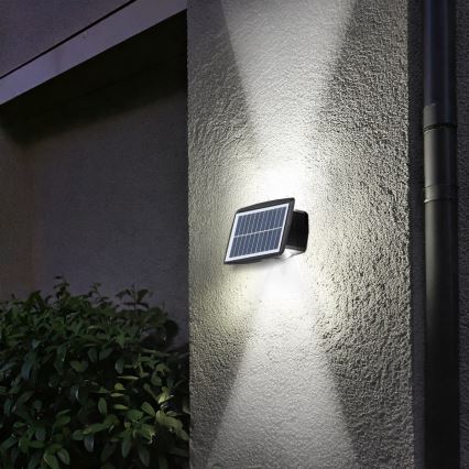 LED napelemes fali lámpa LED/3,7V IP44 1200 mAh