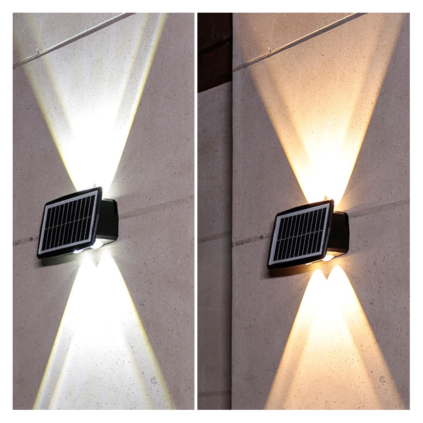 LED napelemes fali lámpa LED/3,7V IP44 1200 mAh