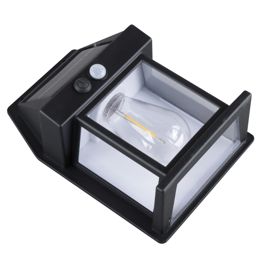 Fényerőszabályozható LED napelemes lámpás érzékelővel LED/3,7V IP44 1200 mAh