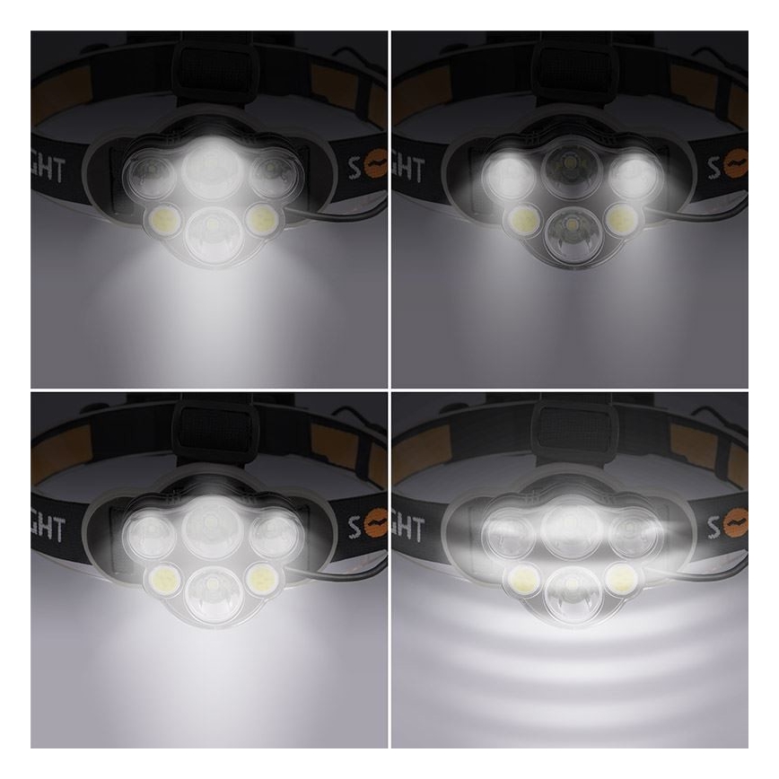 LED Tölthető fejlámpa LED/USB 2200mAh IP44