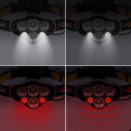 LED Tölthető fejlámpa LED/USB 2200mAh IP44