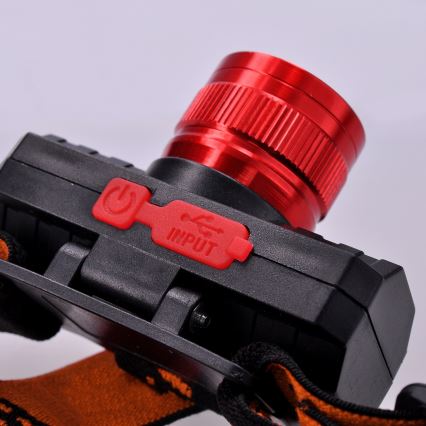 LED Tölthető fejlámpa LED/3W/USB 1200mAh IP44