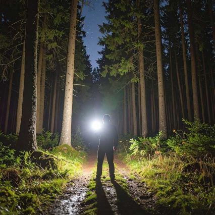 Újratölthető LED zseblámpa, 3,7 V, 1200 mAh