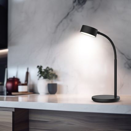 LED Dimmelhető érintős asztali lámpa LED/4,5W/5V 3000/4000/6500K fekete