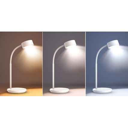 LED Dimmelhető érintős asztali lámpa LED/4,5W/5V 3000/4000/6500K fehér