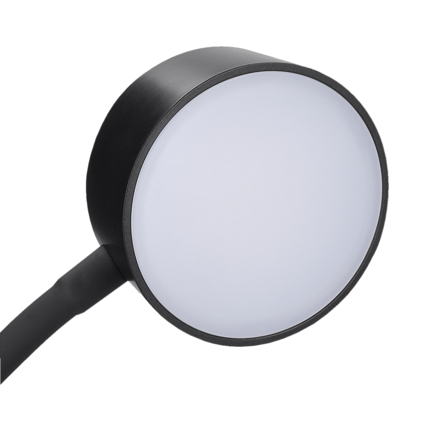 LED Dimmelhető flexibilis újratölthető asztali lámpa klipsszel LED/2W/1800 mAh 3000/4000/6500K fekete