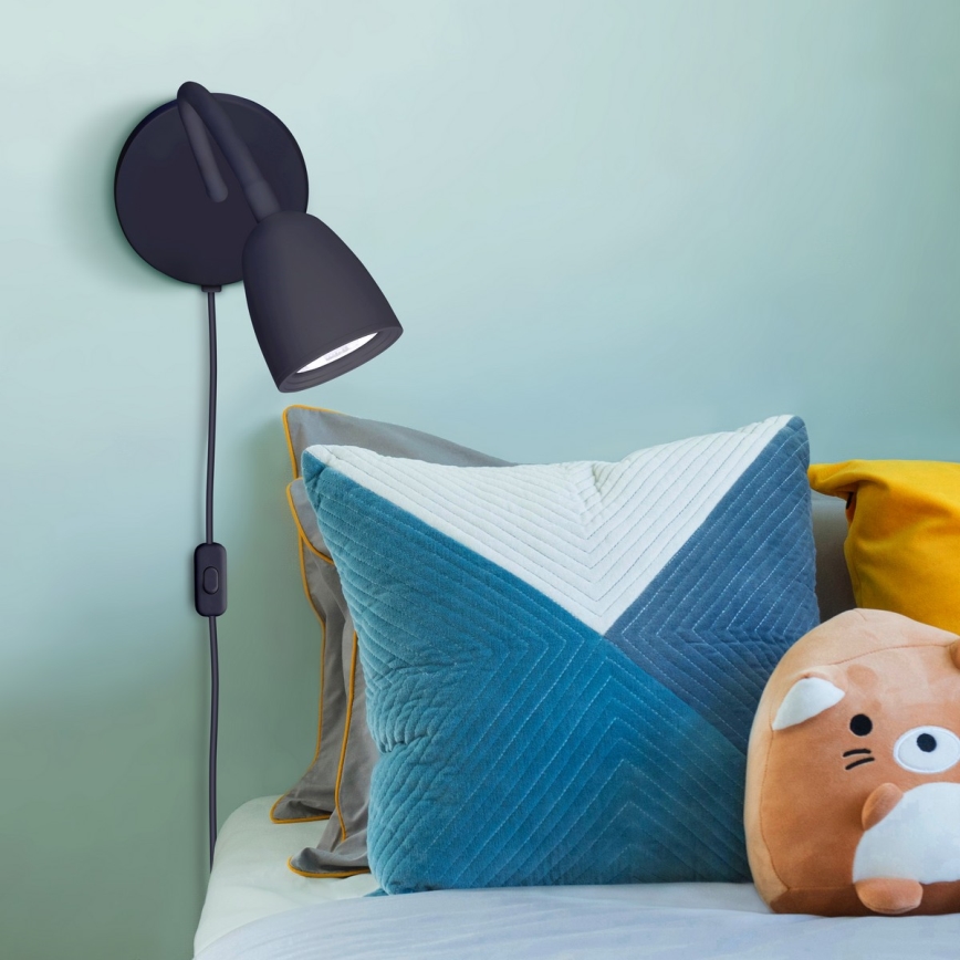 LED Dimmelhető fali kislámpa LED/4W/230V fekete