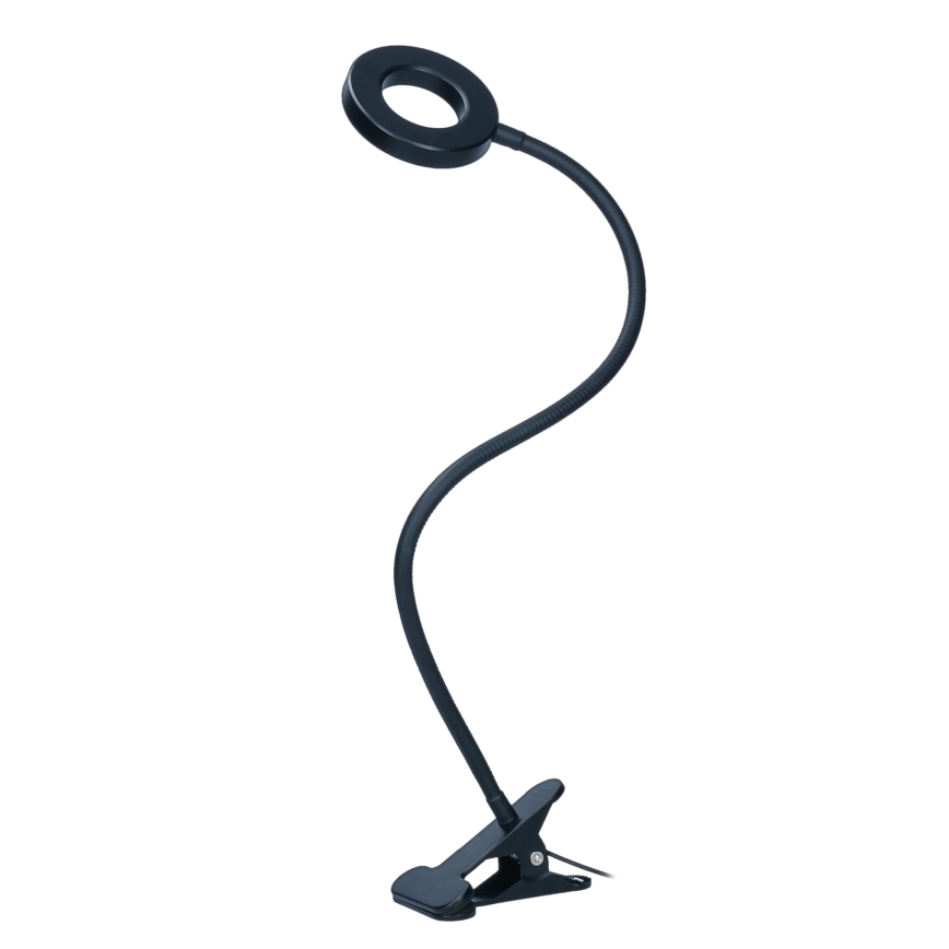 LED dimmelhető csíptetős asztali lámpa LED/8W/230V 3000/4000/5000K fekete