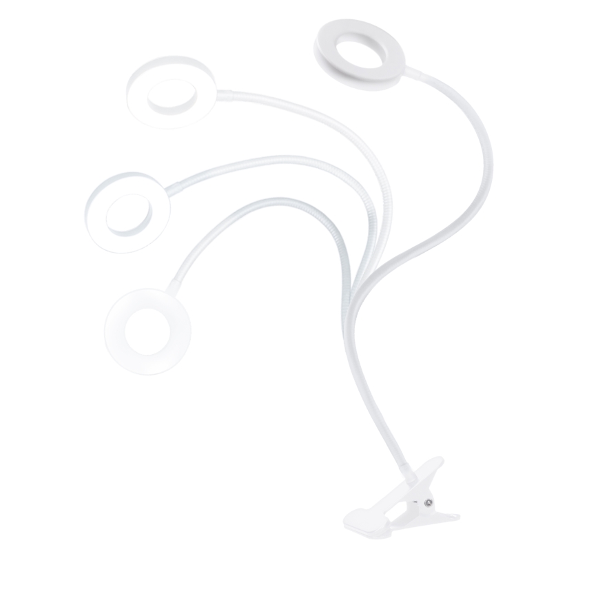 LED dimmelhető csipeszes asztali lámpa LED/8W/230V 3000/4000/5000K fehér