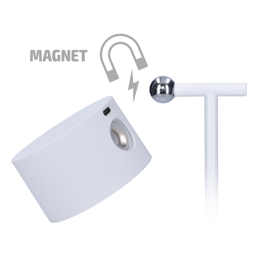 LED érintésérzékeny, tölthető dimmelhető lámpa 3 az 1-ben LED/4W/2000 mAh 3000/4000/6500K fehér