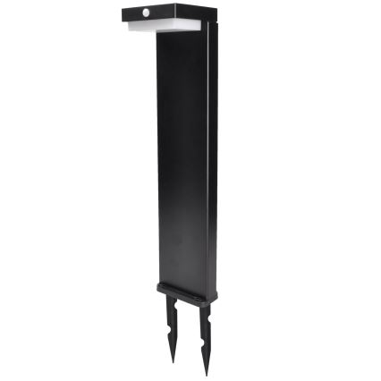 LED napelemes lámpa mozgás- és alkonyatérzékelővel PALERMO LED/5W/5V 2000 mAh IP54 fekete