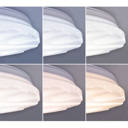 LED Mennyezeti lámpa távirányítóval WAVE LED/60W/230V